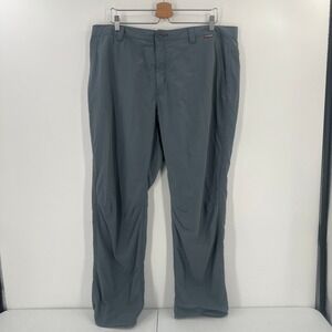 Simms Fishing Pants Men's 40R Blue Gray Nylon Quick Dry Lightweight Outdoor